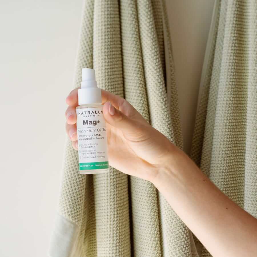 Post-workout magnesium oil spray – natural muscle recovery and inflammation support for Australian athletes