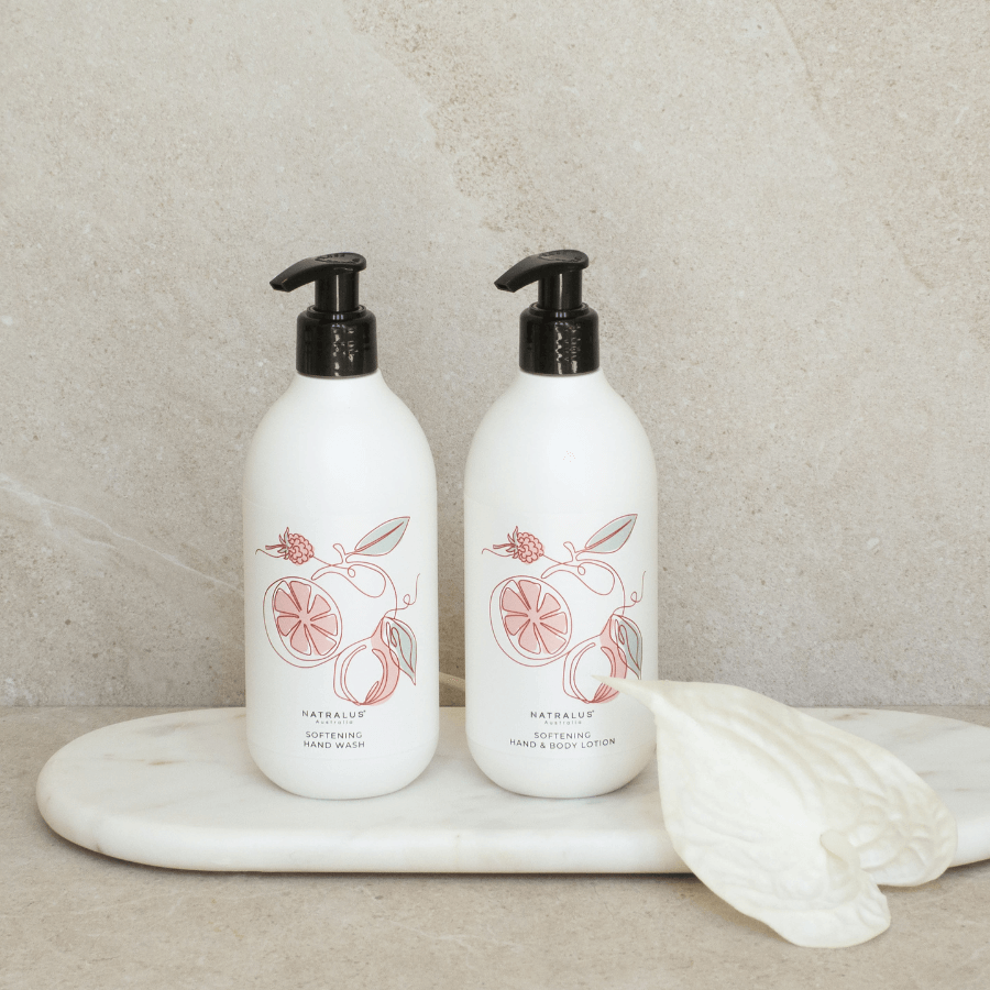 Eco-friendly hand care duo – softening cleanser and lotion for smooth, refreshed skin in Australia