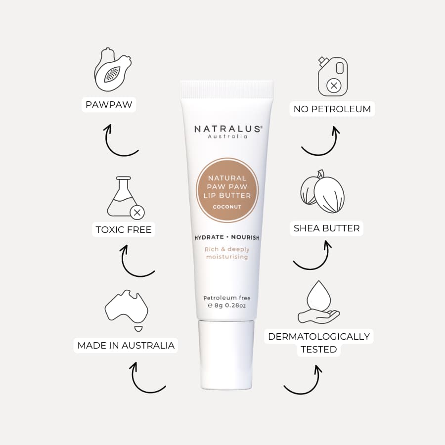 Natralus Natural Paw Paw Lip Butter Coconut
