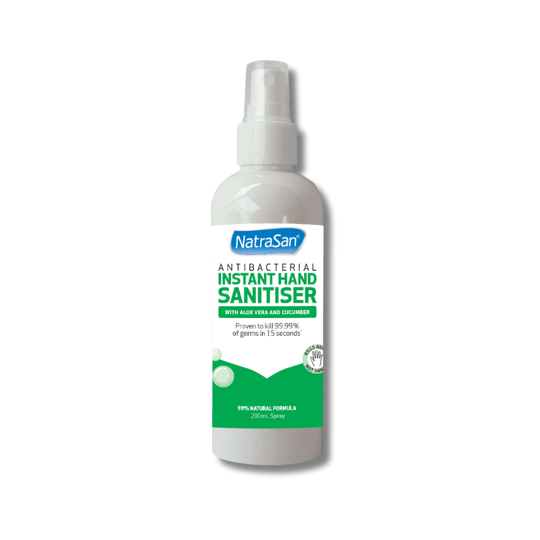 NatraSan Antibacterial Hand Sanitiser with Aloe Vera &amp; Cucumber Spray 200ml