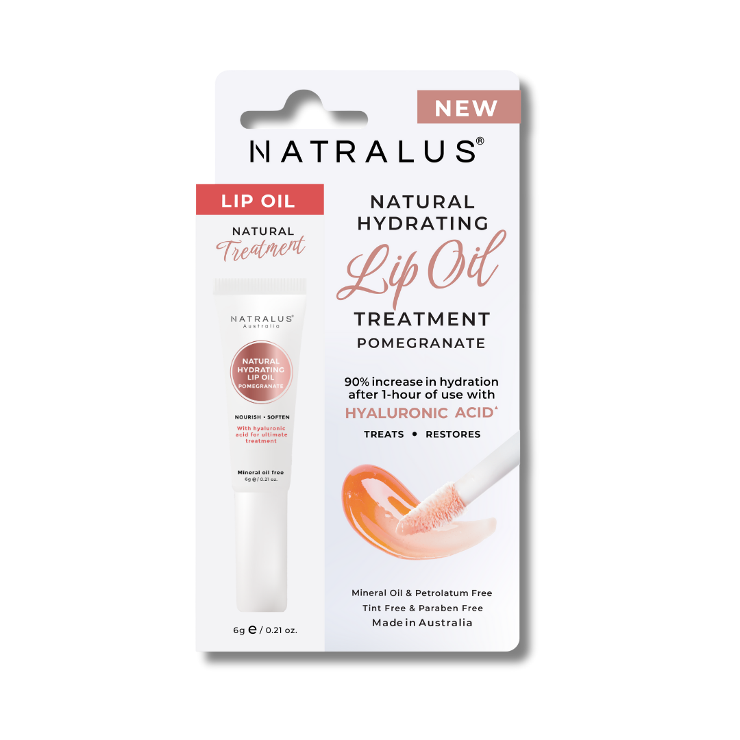 Natural Hydrating Lip Oil Treatment - Pomegranate