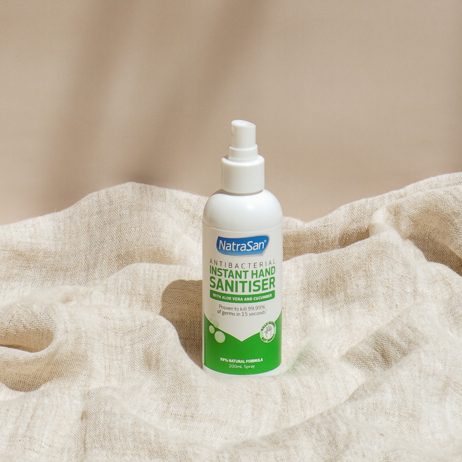 NatraSan Antibacterial Hand Sanitiser with Aloe Vera &amp; Cucumber Spray 200ml