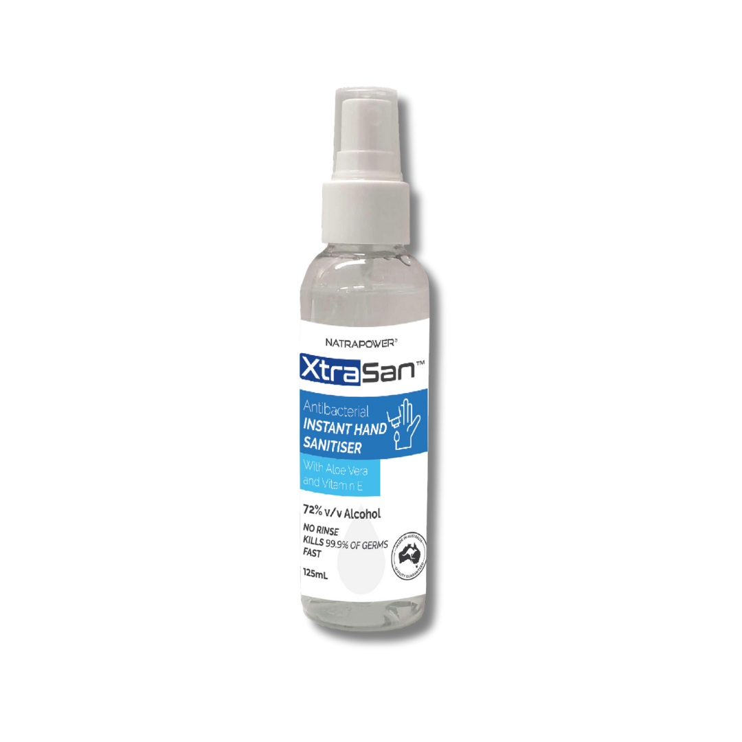 NatraPower XtraSan Anti-Bacterial Hand Sanitiser 72% Alcohol Liquid