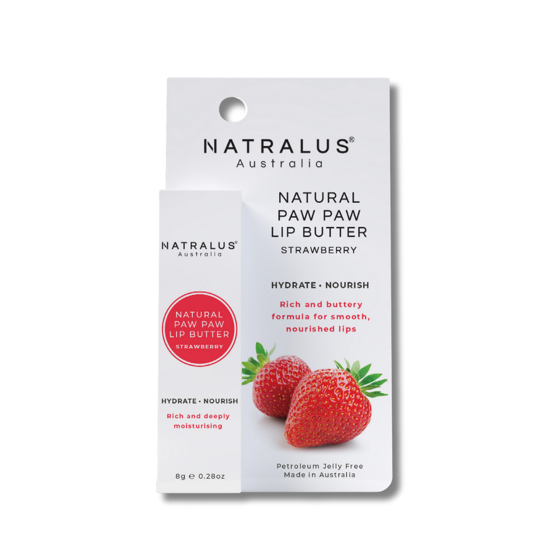 Natralus Natural Paw Paw Lip Butter Strawberry