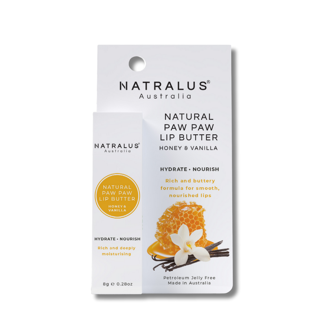 Natralus Natural Paw Paw Lip Butter Honey &amp; Vanilla