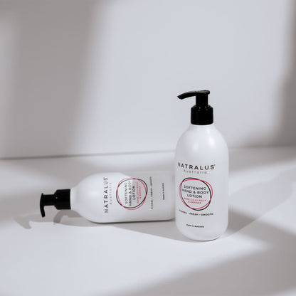 Sulfate-free Softening hand and body lotion with rose, lilly pilly, and berries