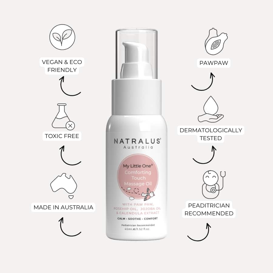 gentle and soothing baby massage oil for sensitive skin with calendula