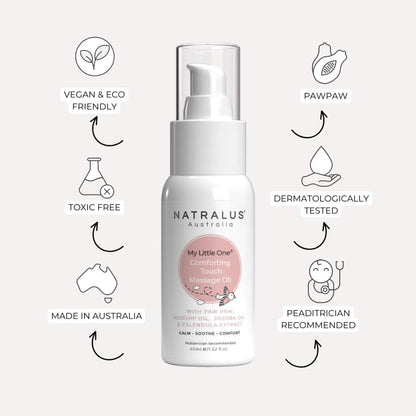 gentle and soothing baby massage oil for sensitive skin with calendula