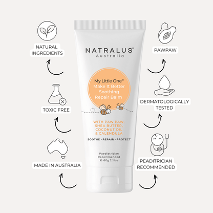 Soothing multi-purpose baby repair balm for dry, irritated skin with paw paw - Australia