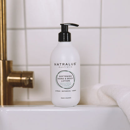 Sulfate-free Softening hand and body lotion with lemon myrtle, Kakadu plum, and berries