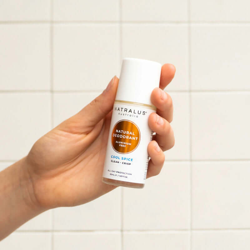Highly effective natural deodorant with Cool Spice scent - Natralus Natural Deodorant Aluminum Free