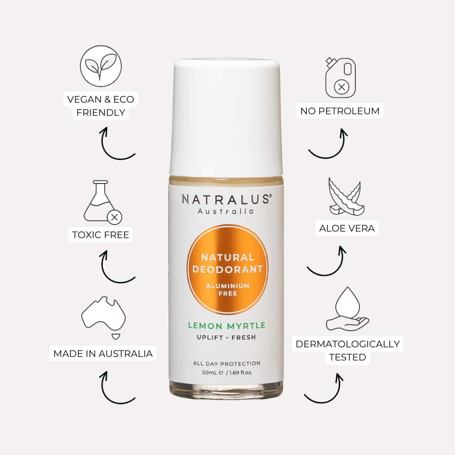 Lemon Myrtle Natural Deodorant for all-day freshness without harsh chemicals - Aluminum Free