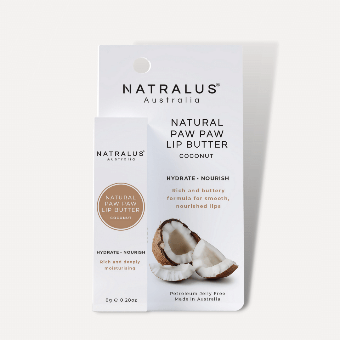 Coconut Flavoured Paw Paw Lip Butter with Shea Butter