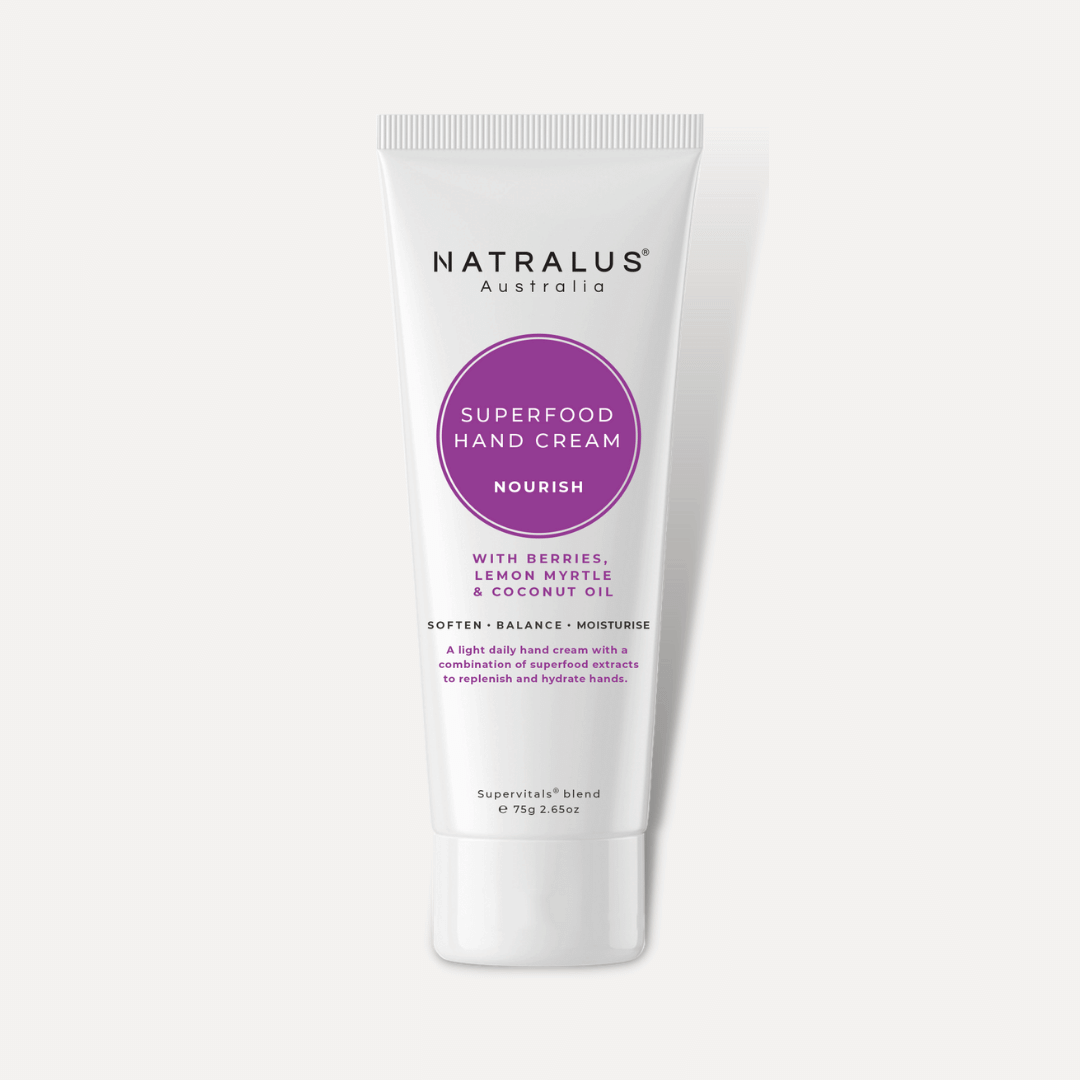 Natralus Superfood hand cream for well-nourished hands and cuticle