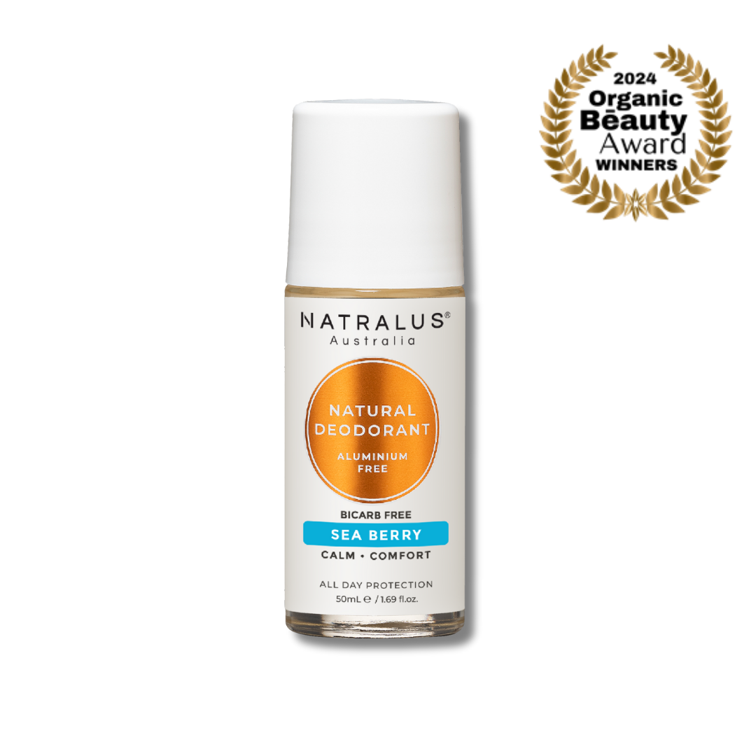 Natralus Natural Deodorant Bicarb Free Sea Berry – safe, aluminium-free deodorant for sensitive skin in Australia