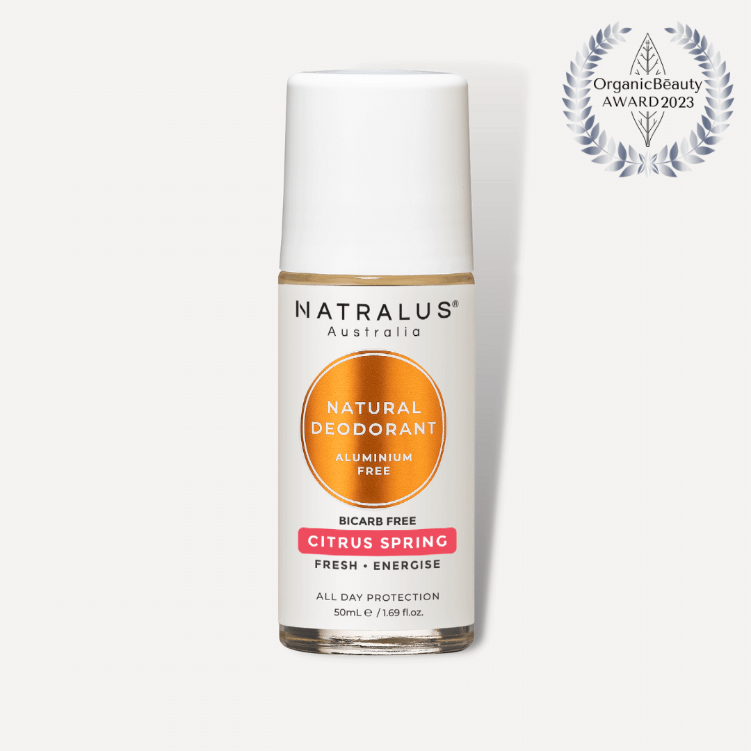 Natural Deodorant BICARB FREE with Citrus Spring scent for sensitive skin