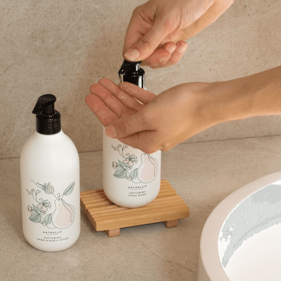 Sulfate-free Softening hand and body lotion with lemon myrtle, Kakadu plum, and berries