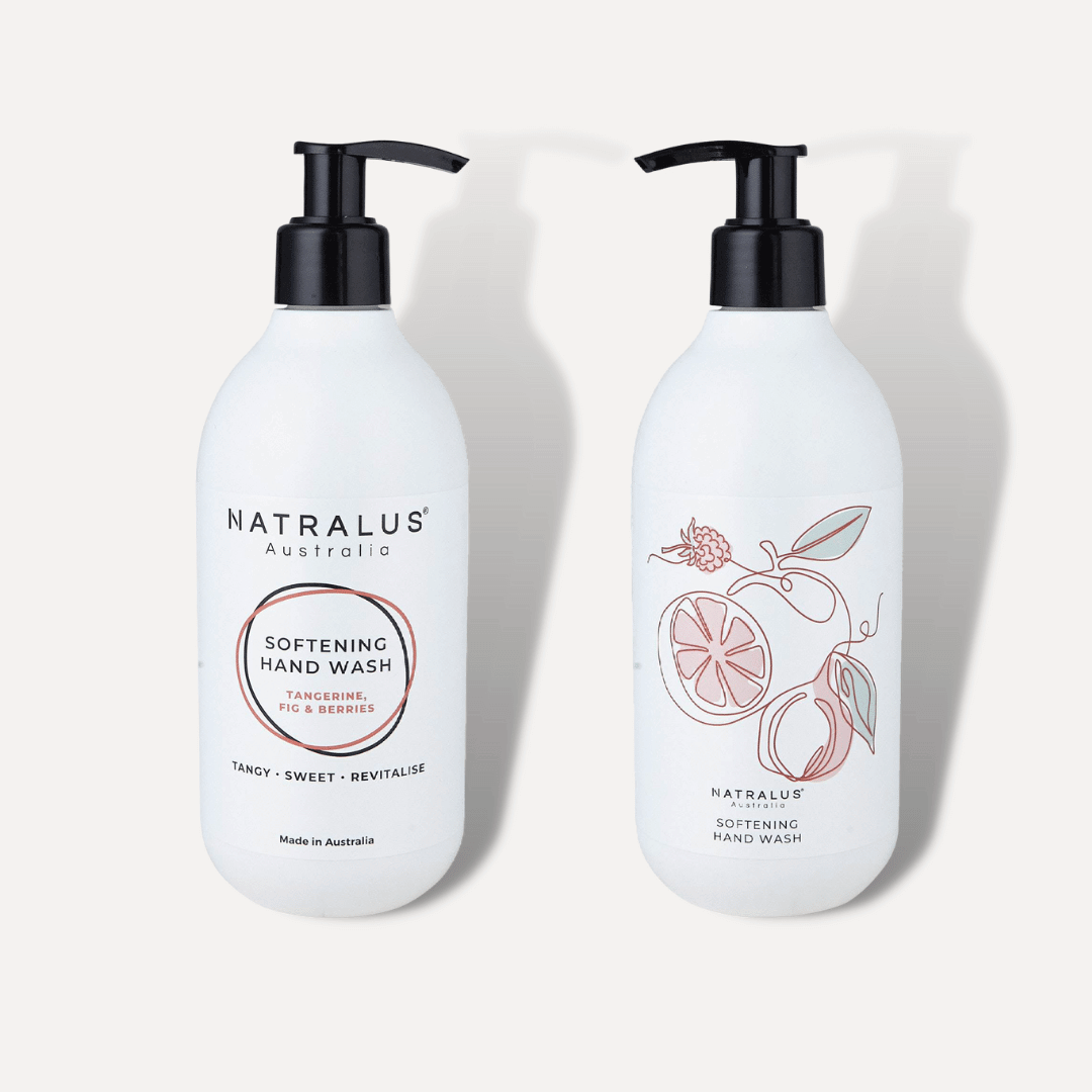 Sulfate-free softening hand wash with tangerine, fig, and berries fragrance