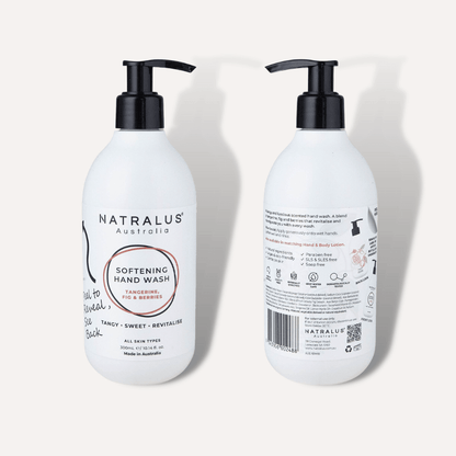 Sulfate-free softening hand wash with tangerine, fig, and berries fragrance