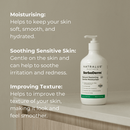 SorboDerm Natural Restoring Gentle Moisturiser for eczema and psoriasis