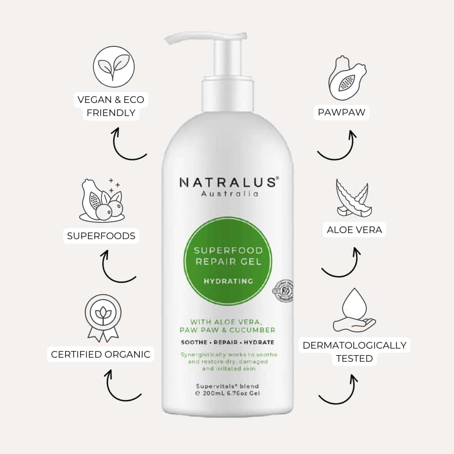 Natralus Superfood Aloe Vera Repair Gel for dry and sensitive skin