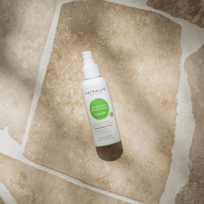 Certified Organic Aloe Vera repair spray for sunburn relief