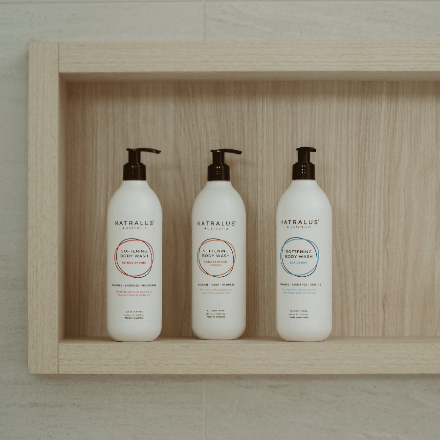 Softening Body Wash with Sandalwood scent for revitalised skin, Dispenser Body Wash